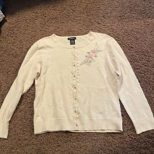 Super cute button up sweater!